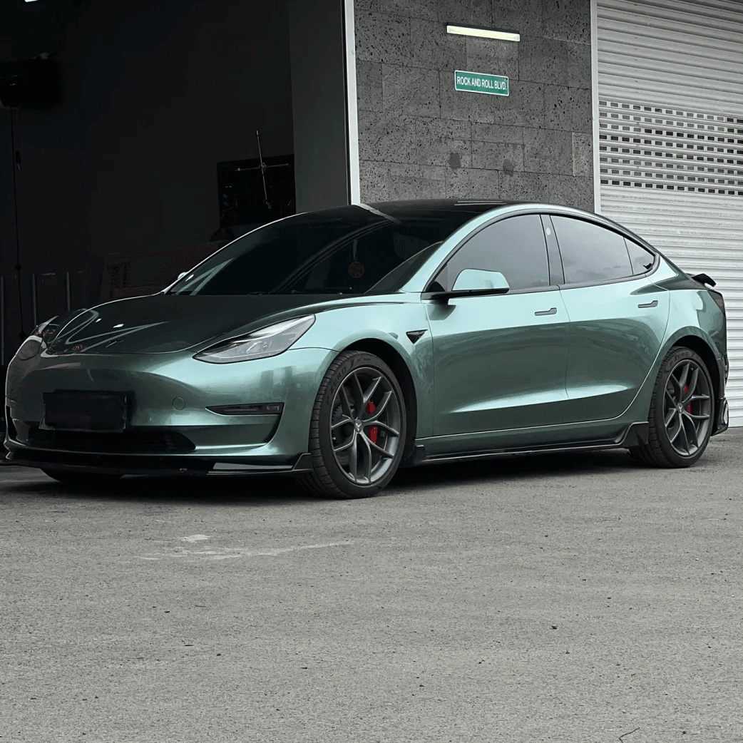Liquid Metallic Verde Green Wrap