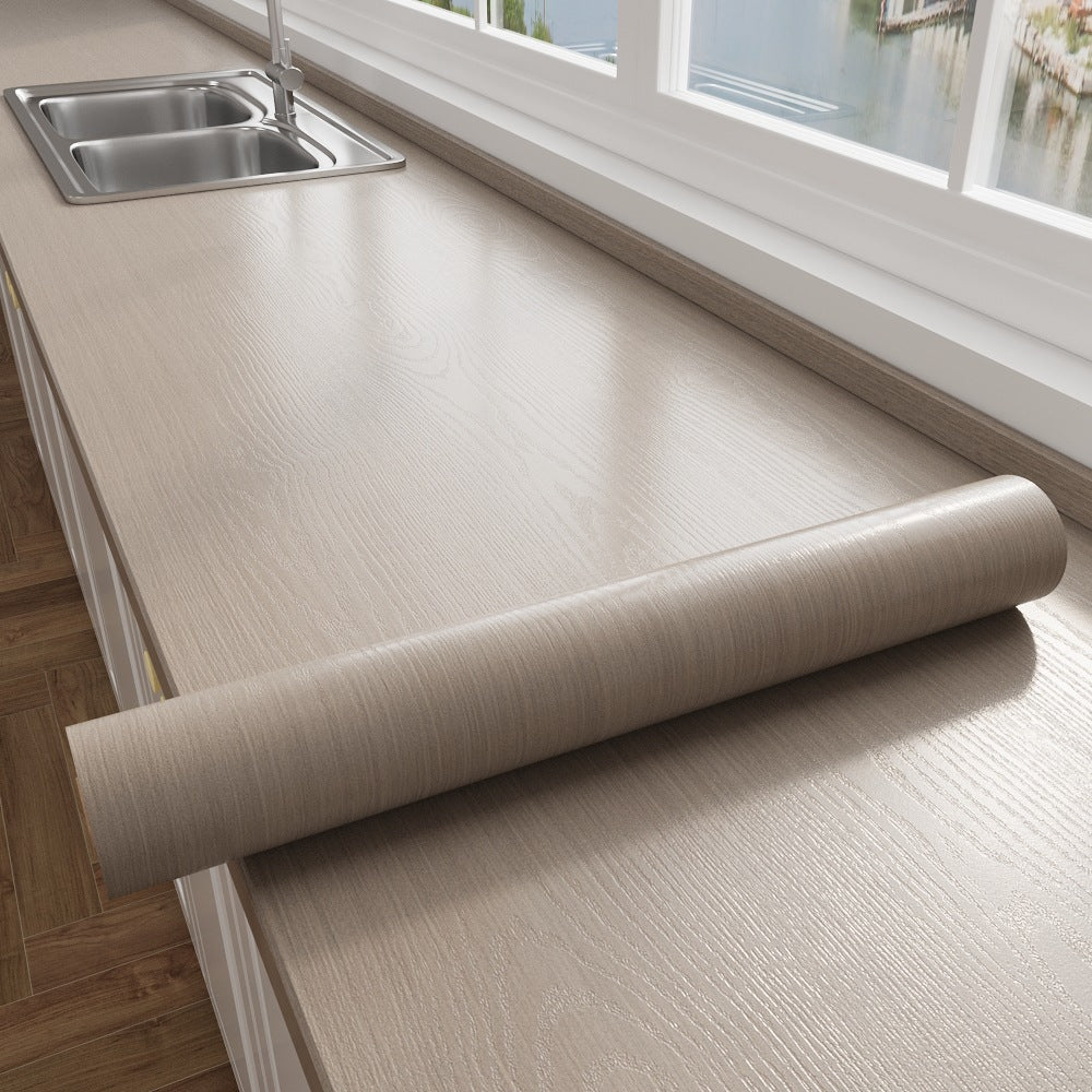 Malas Greige Wood Grain Vinyl Wrap