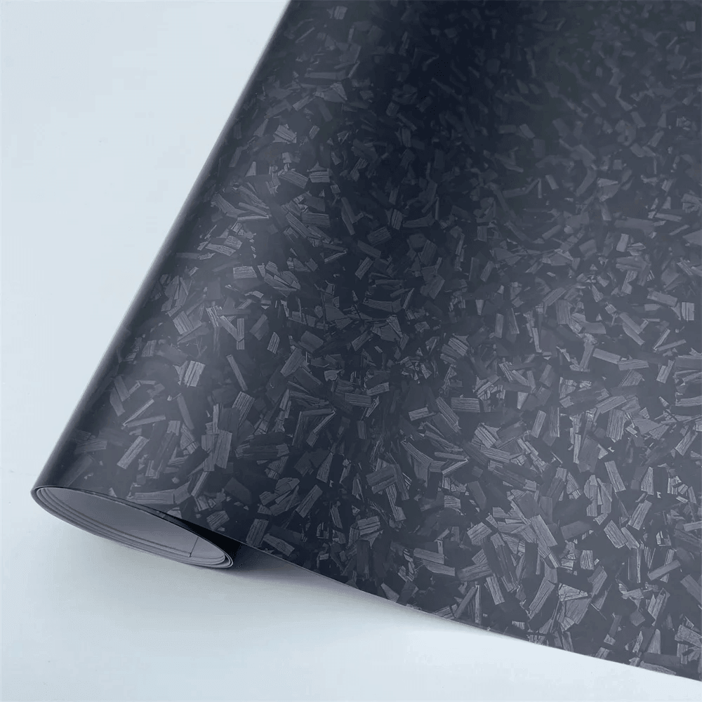 Matte Black Forged Carbon Fiber Wrap | Forged Carbon Vinyl Wrap โ YesWrap