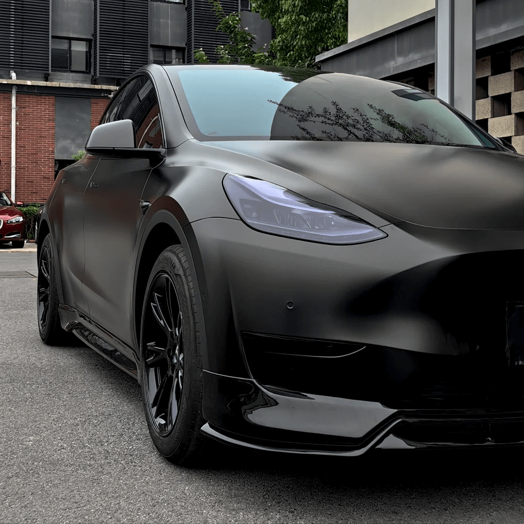 Matte Metallic Black Vinyl Wrap