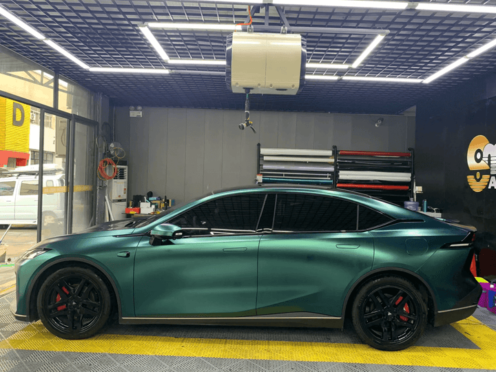 Matte Metallic Dark Green Vinyl Car Wrap