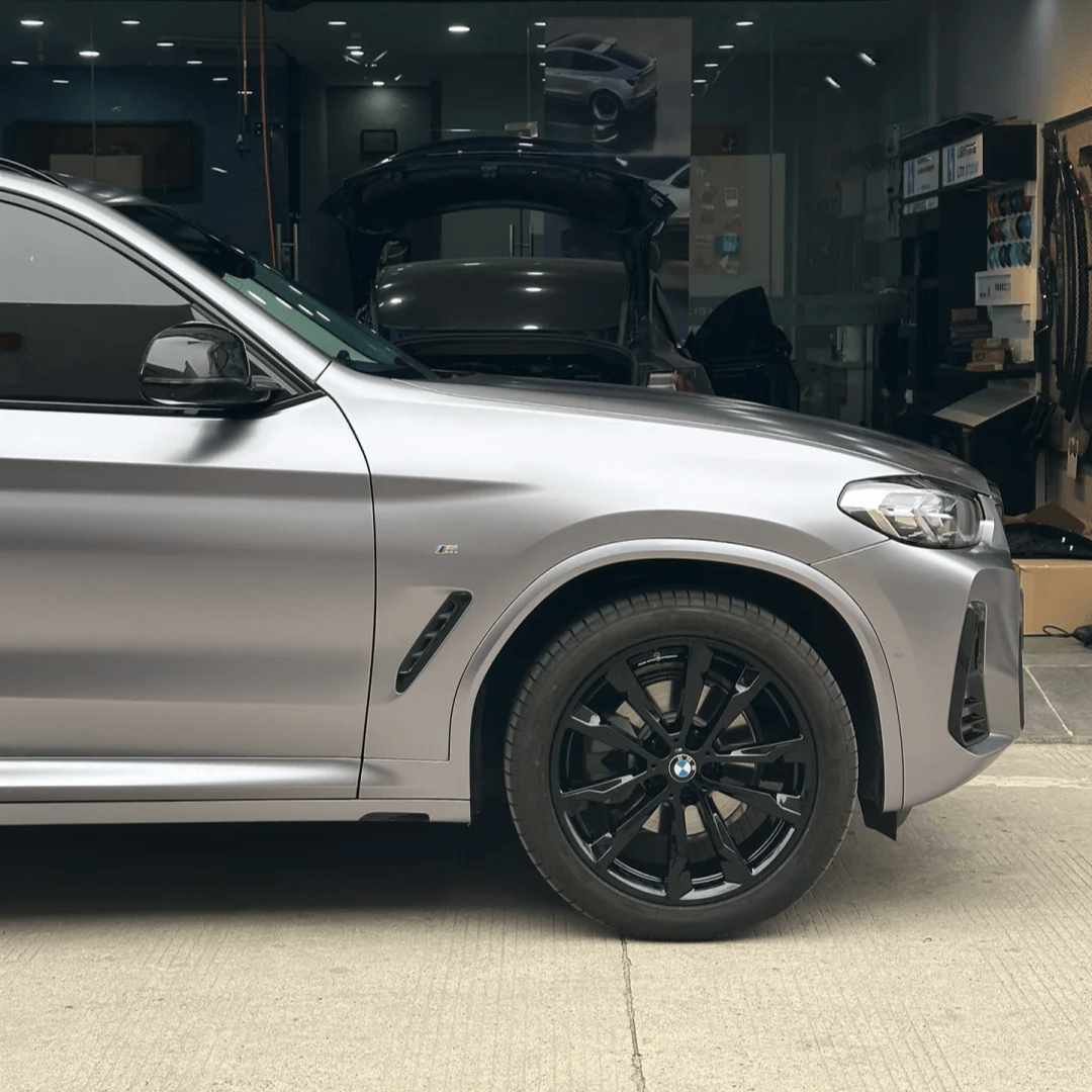 Matte Metallic Gray Aluminum Vinyl Wrap