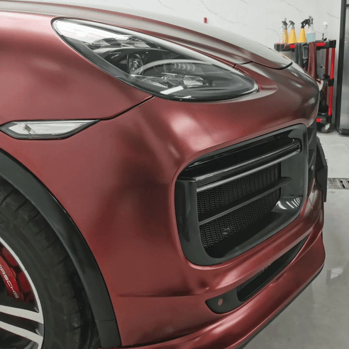 Matte Metallic Wine Red Vinyl Wrap