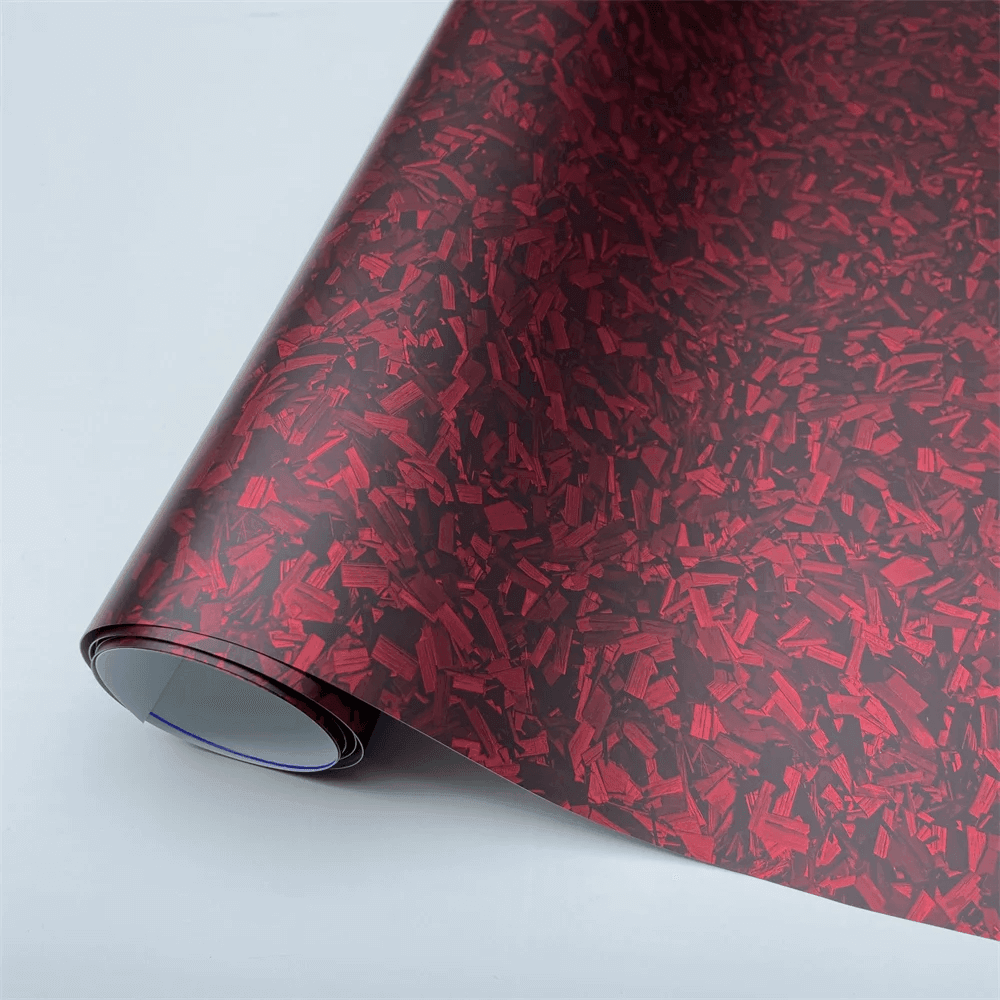 Matte Red Forged Carbon Fiber Vinyl Wrap – yeswrap