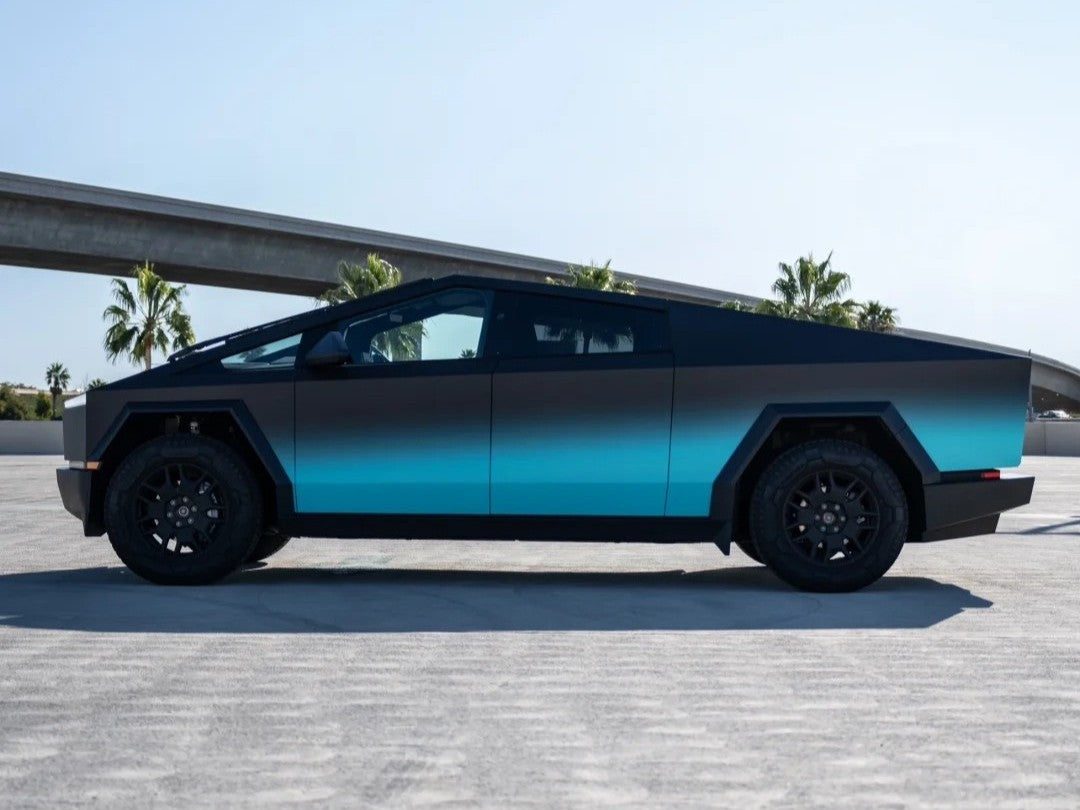 Tesla Pattern Wraps Tesla Cybertruck Wraps | Matte Black, PPF & Custom Cybertruck Vinyl ...