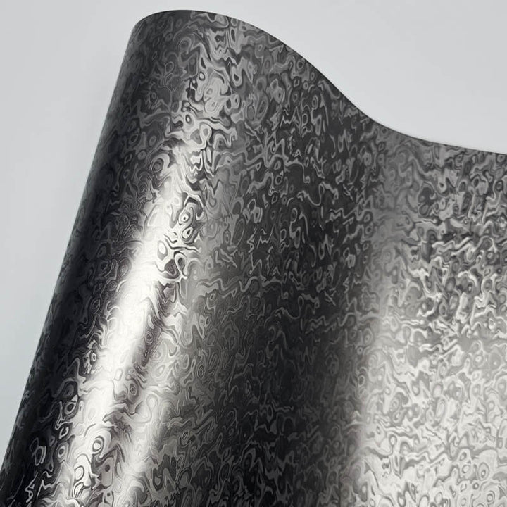 Matte Chrome Damascus Gray Camo Car Wrap