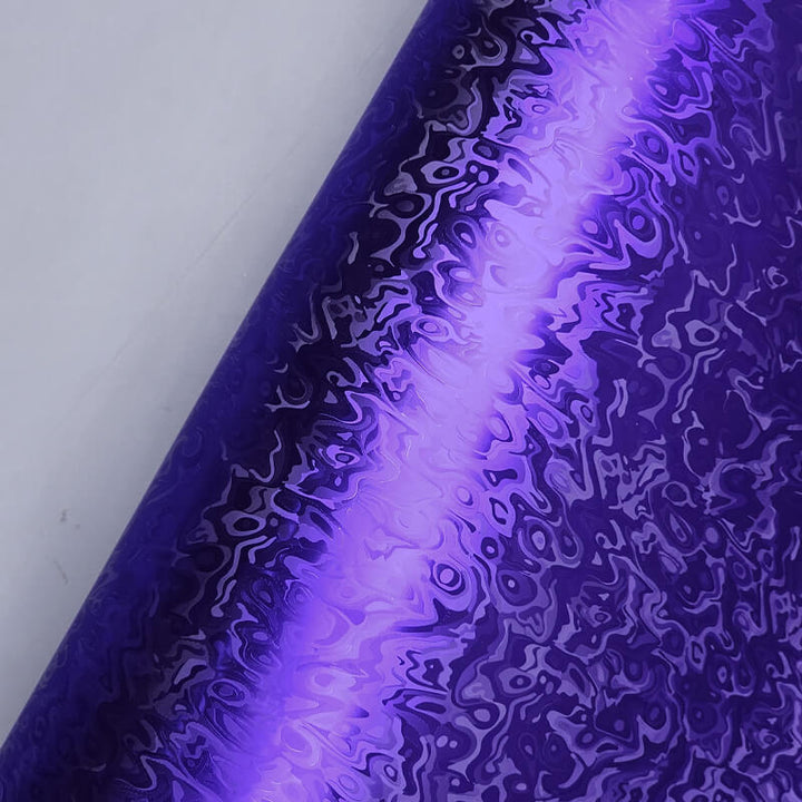 Matte Chrome Damascus Purple Camo Vinyl Film