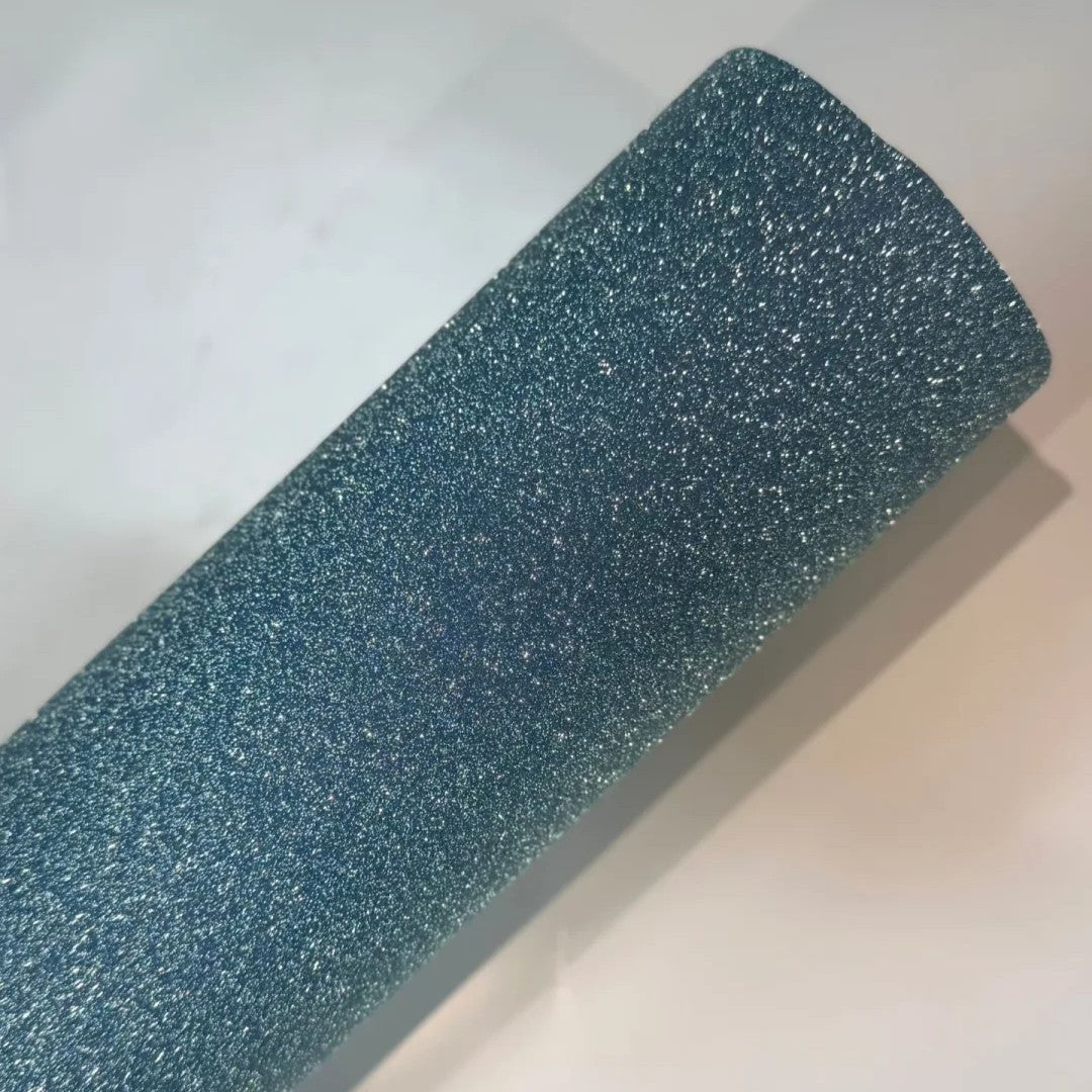 Matte Diamond Glitter Blue Vinyl Wrap