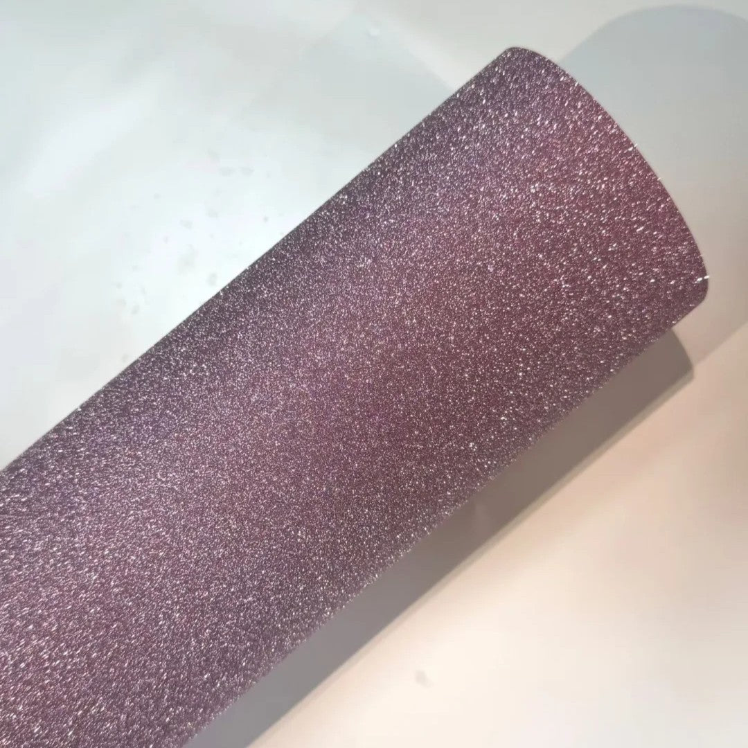 Matte Diamond Glitter Purple Vinyl Wrap