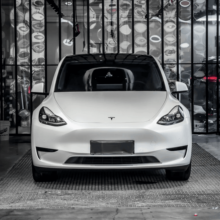Matte Metallic Pearl White Car Wrap