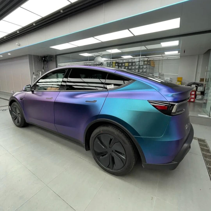 Matte Metallic Purple Blue Chameleon Car Wrap