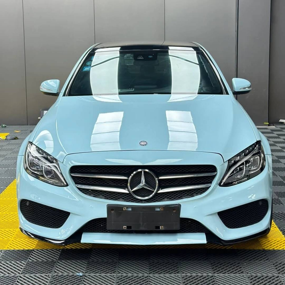 Mercedes-Benz baby blue car wrap