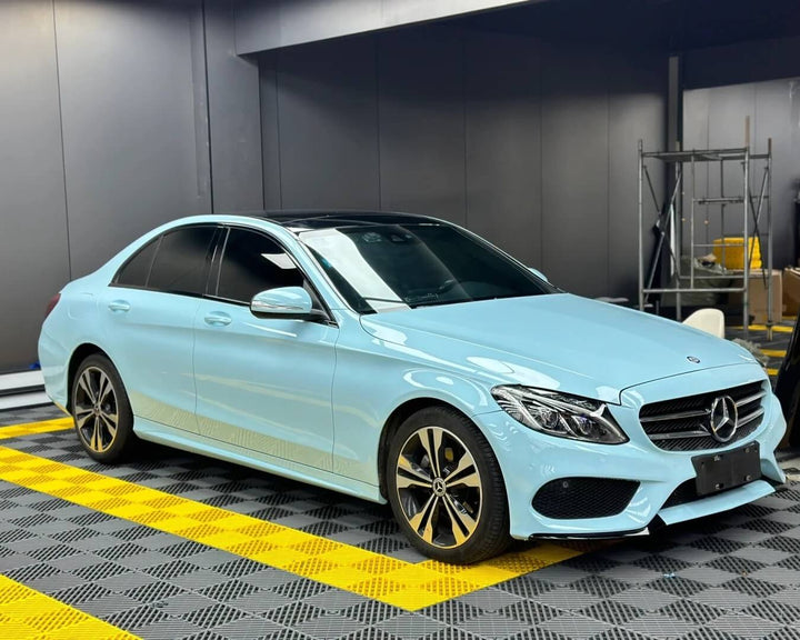 Mercedes-Benz baby blue vinyl wrap