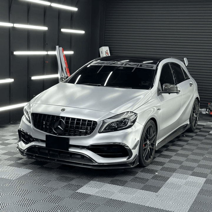 Mercedes AMG Matte Metallic Silver Vinyl Wrap