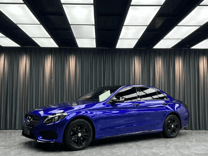 Mercedes Gloss Metallic Blueberry Vinyl Wrap