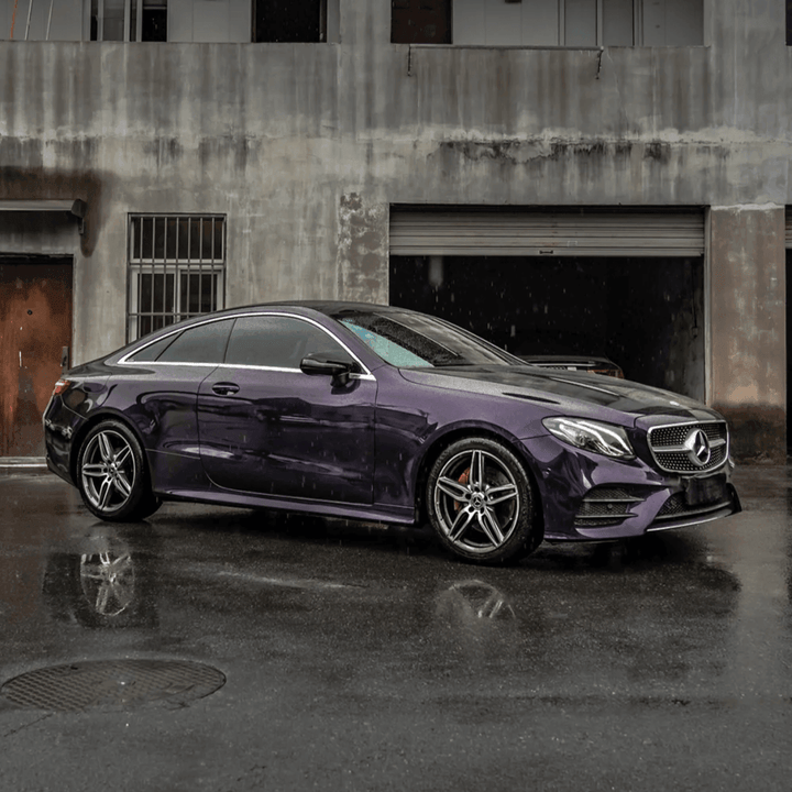 Mercedes Gloss Metallic Midnight Purple Vinyl Wrap