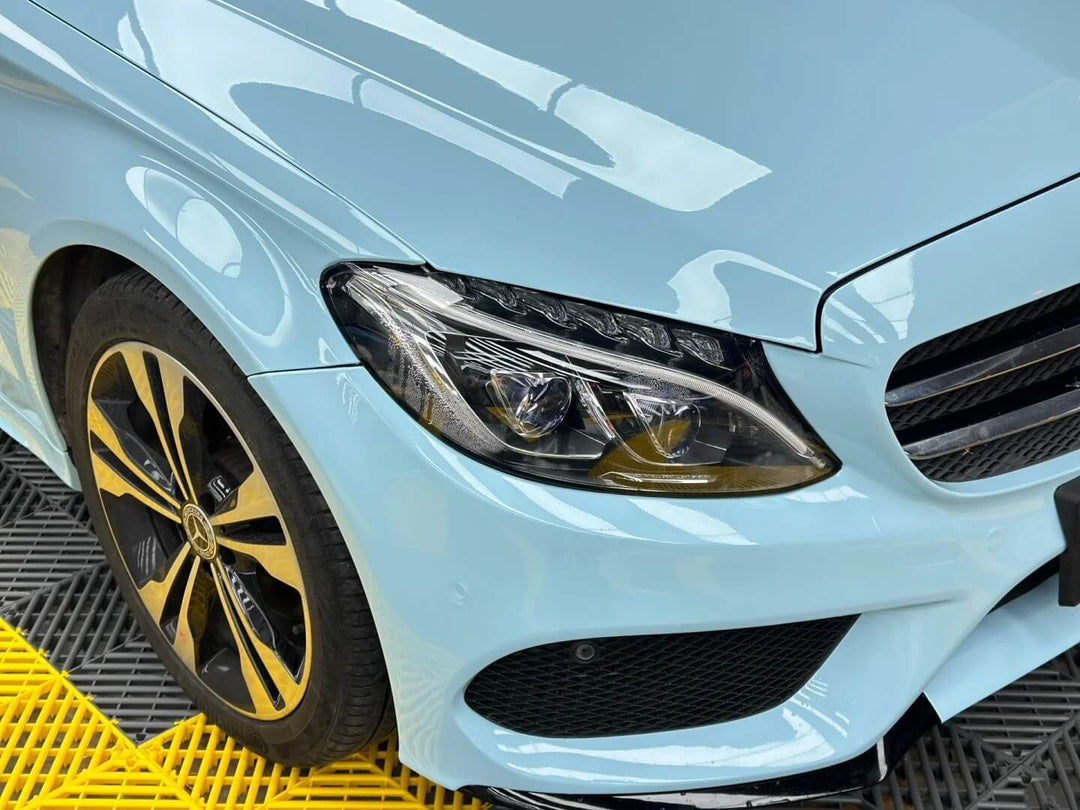 Mercedes baby blue wrap