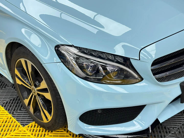Mercedes baby blue wrap