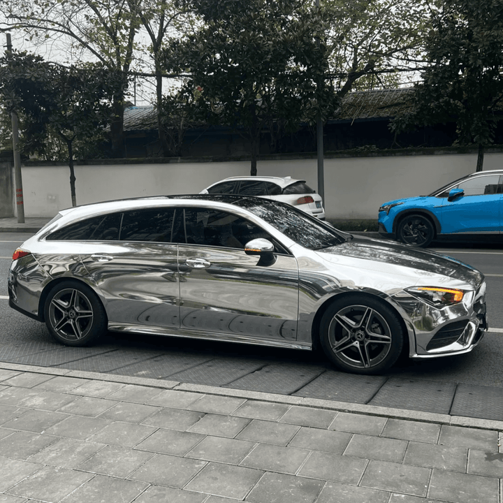 Silver Mirror Chrome Vinyl Wrap