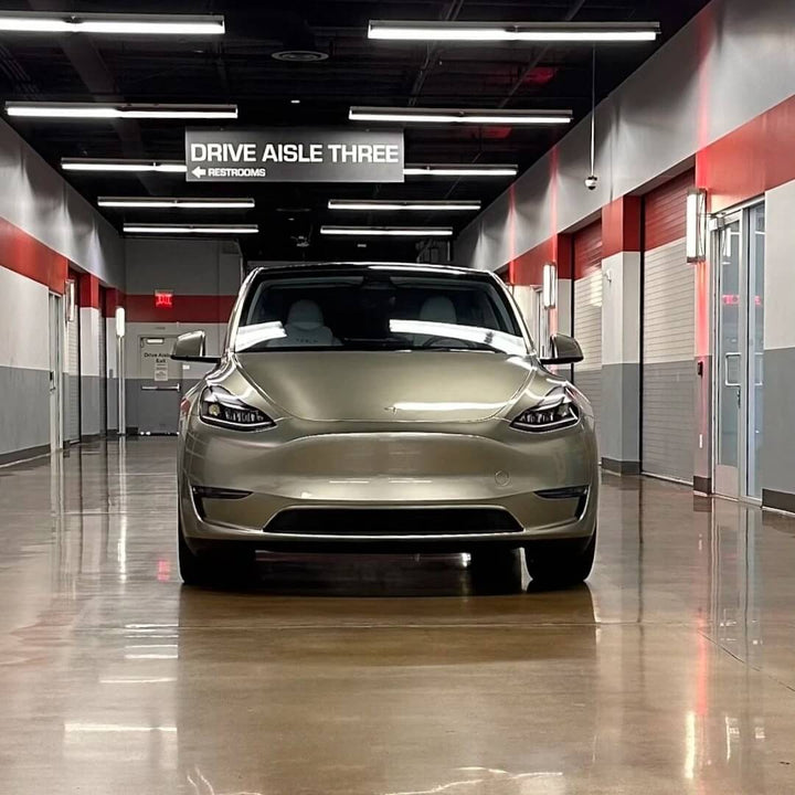 Model Y Champagne Gold Wrap