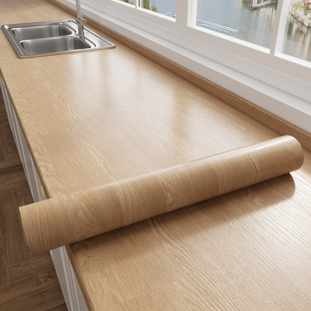 Natural Poplar Wood Grain Vinyl Wrap