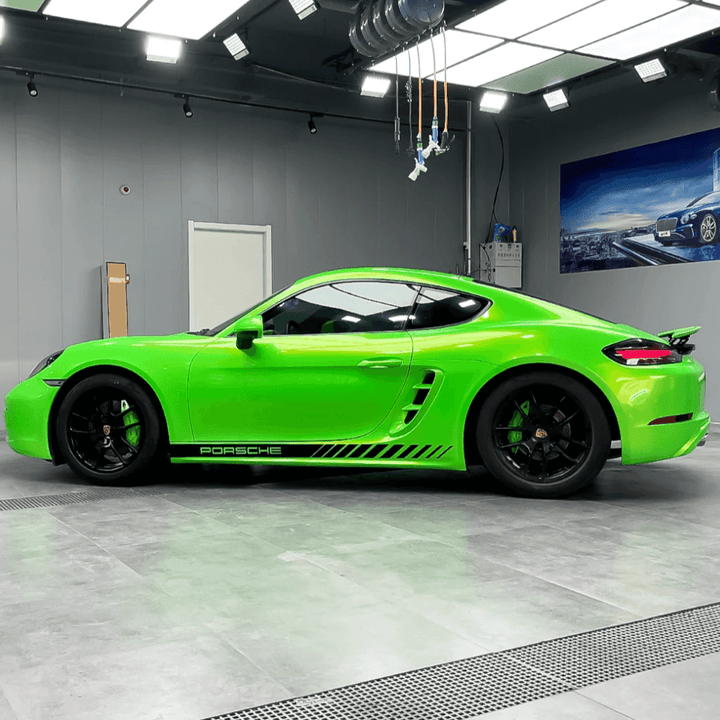 Neon Green Pearlescent Metallic Vinyl Wrap