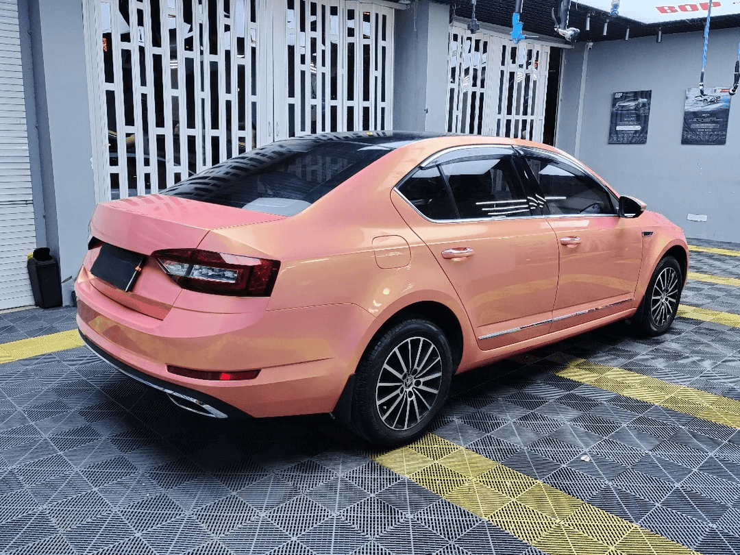 Neon Pink Pearlescent Metallic Vinyl Wrap