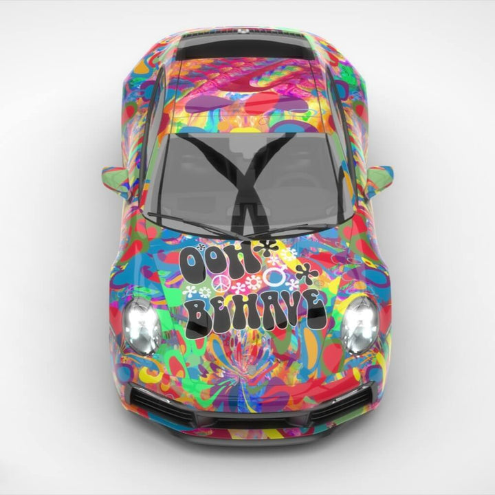 Oil Painting Graffiti Vinyl Wrap