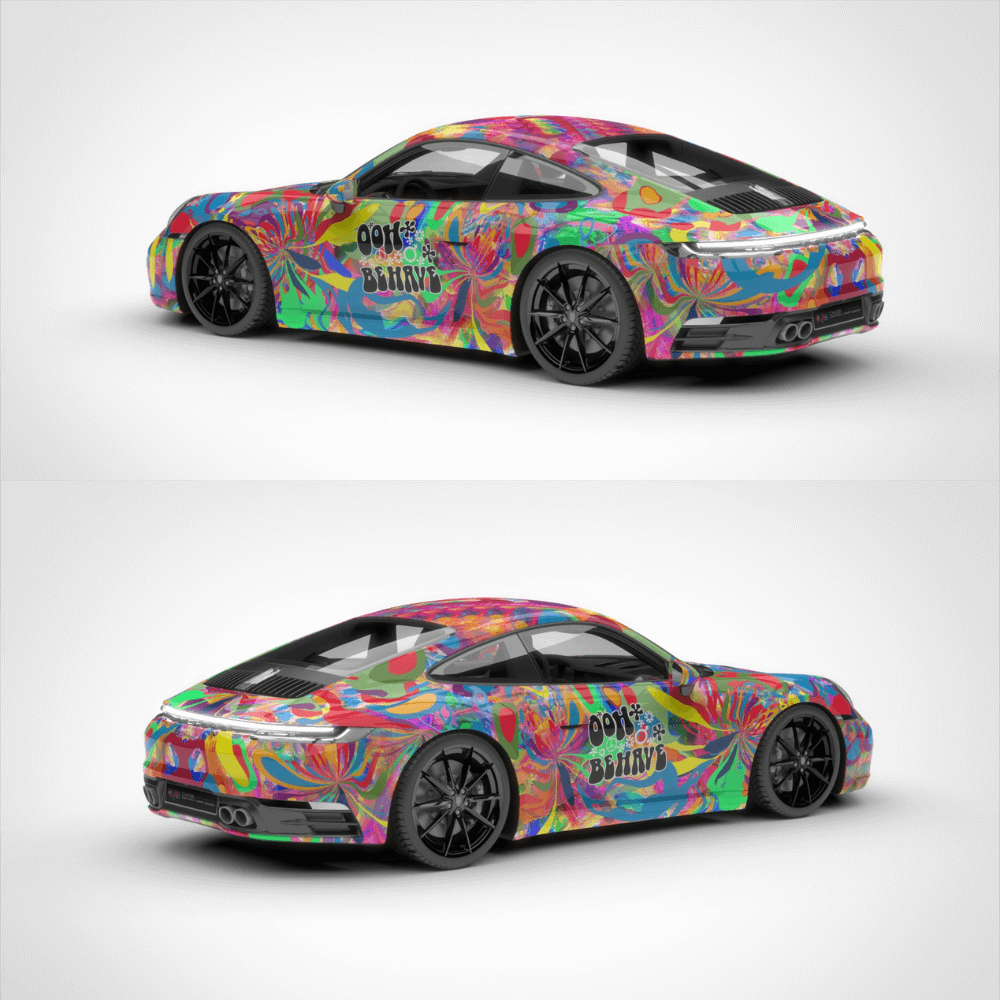 Oil Painting Graffiti Vehicle Wrap