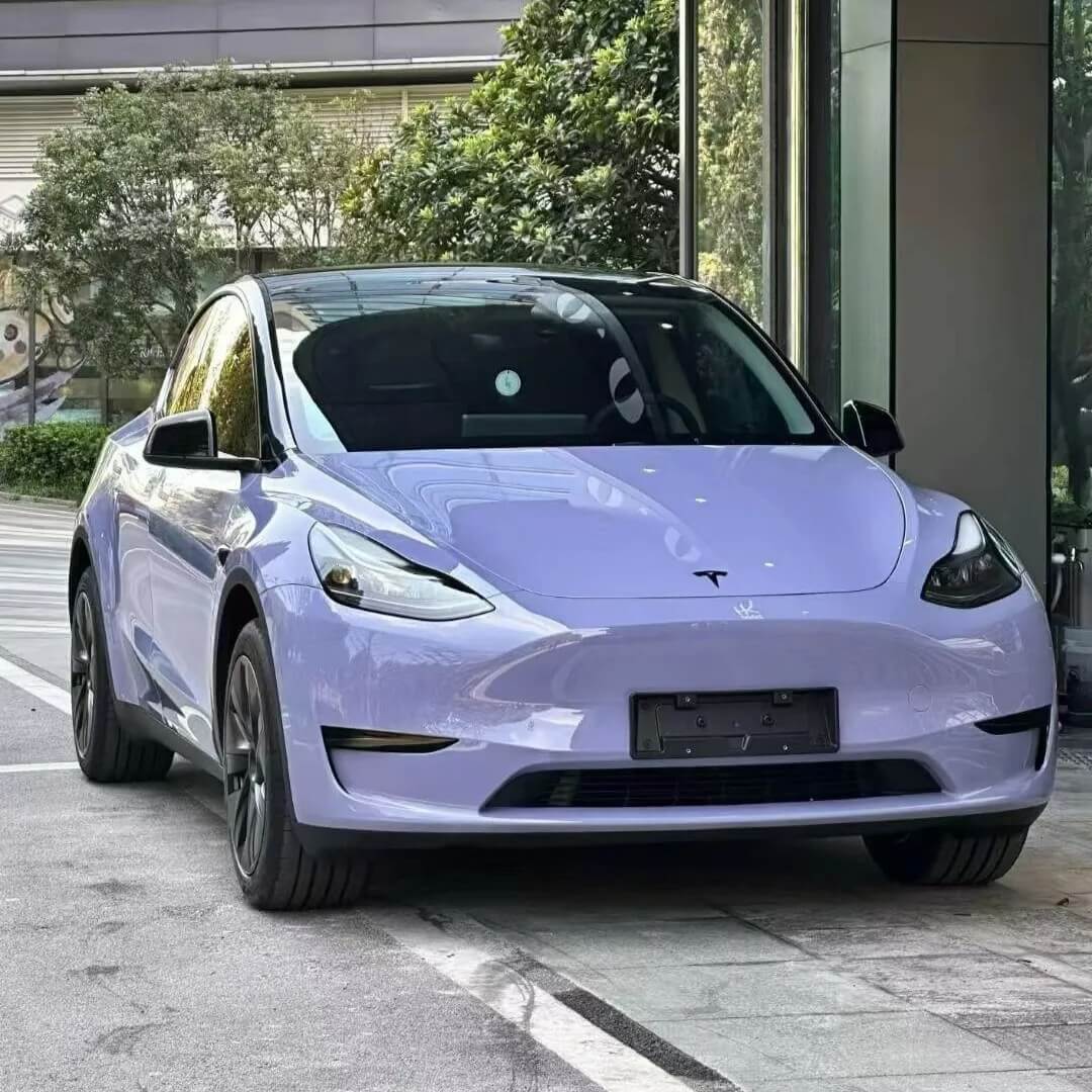 Periwinkle Purple Tesla Wrap