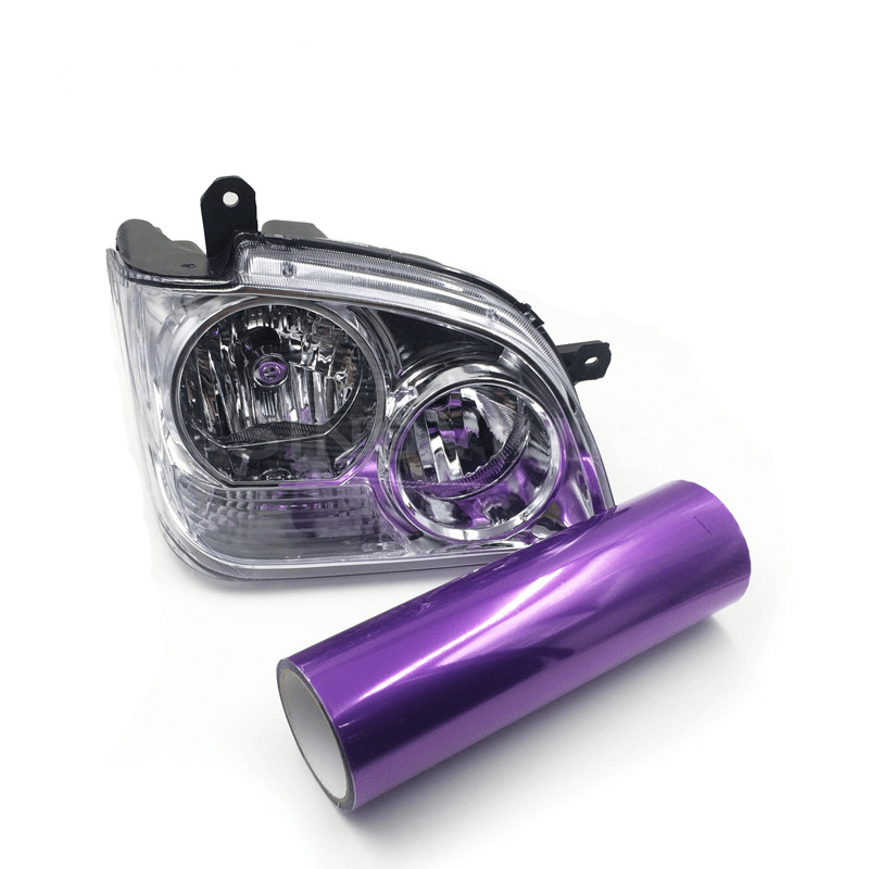 Purple Headlight Tint Film