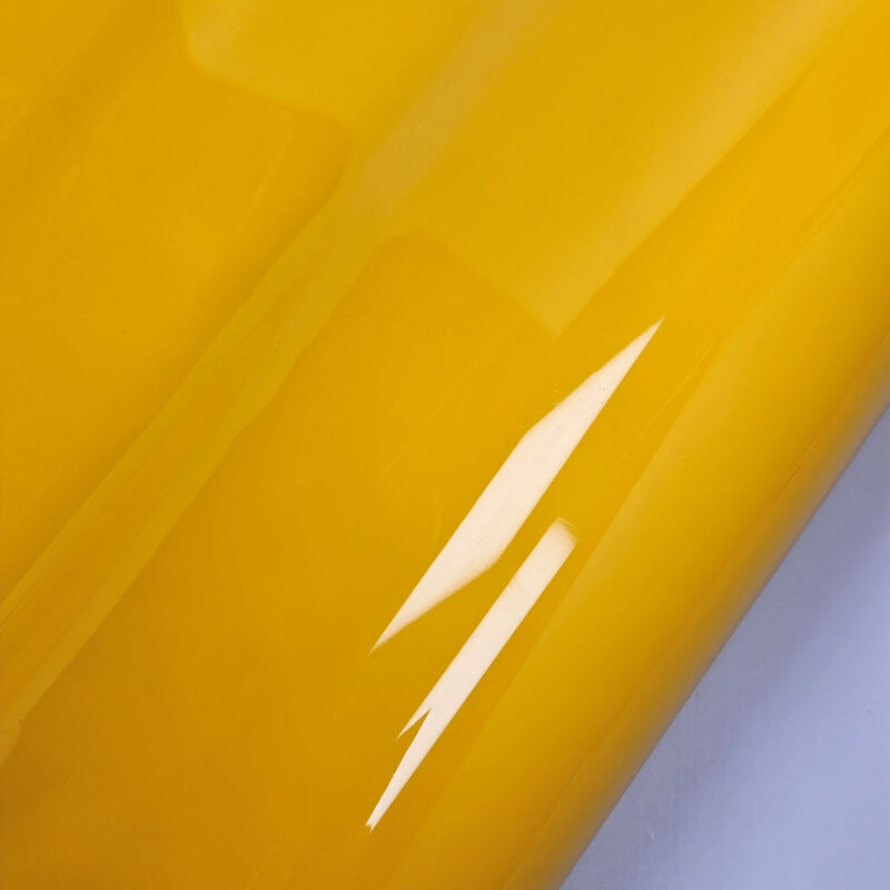 Racing Yellow Glossy Vinyl Wrap