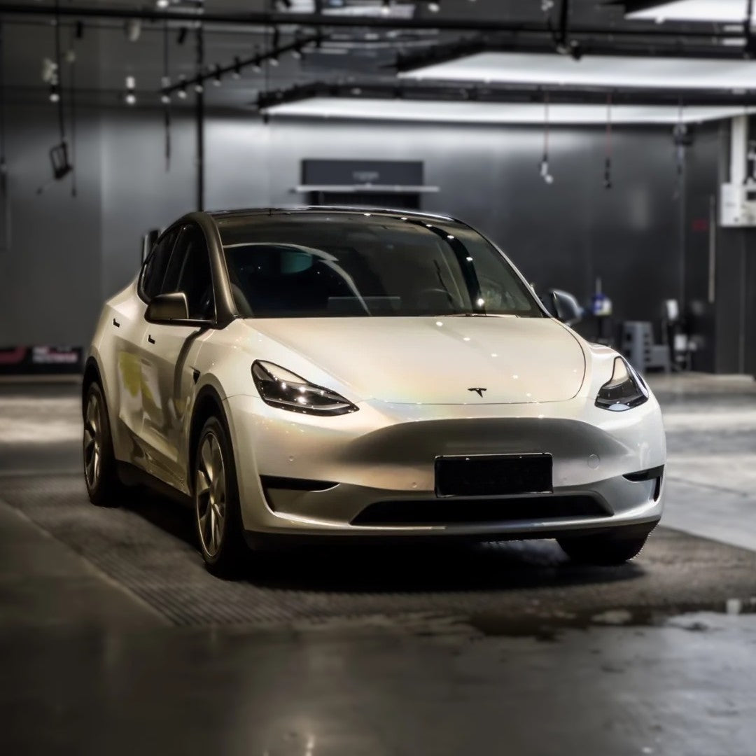 Rainbow Metallic White Wrap