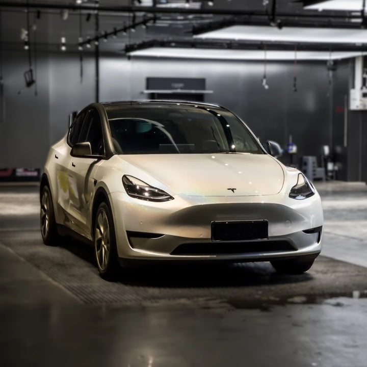 Rainbow Metallic White Wrap