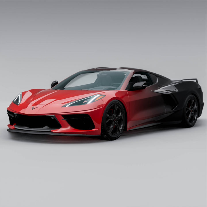 Red Black Gradient Car Wrap