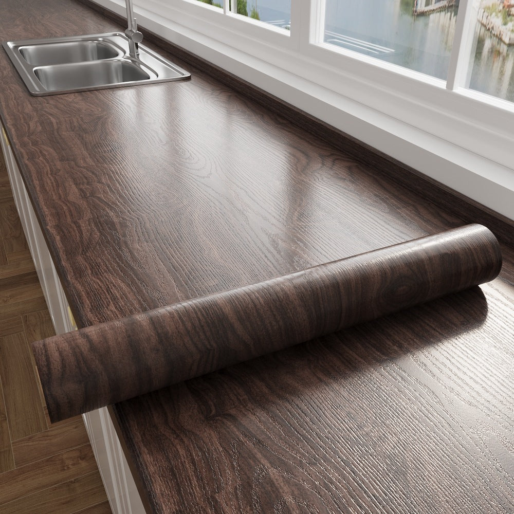 Rich Espresso Wood Grain Vinyl Wrap