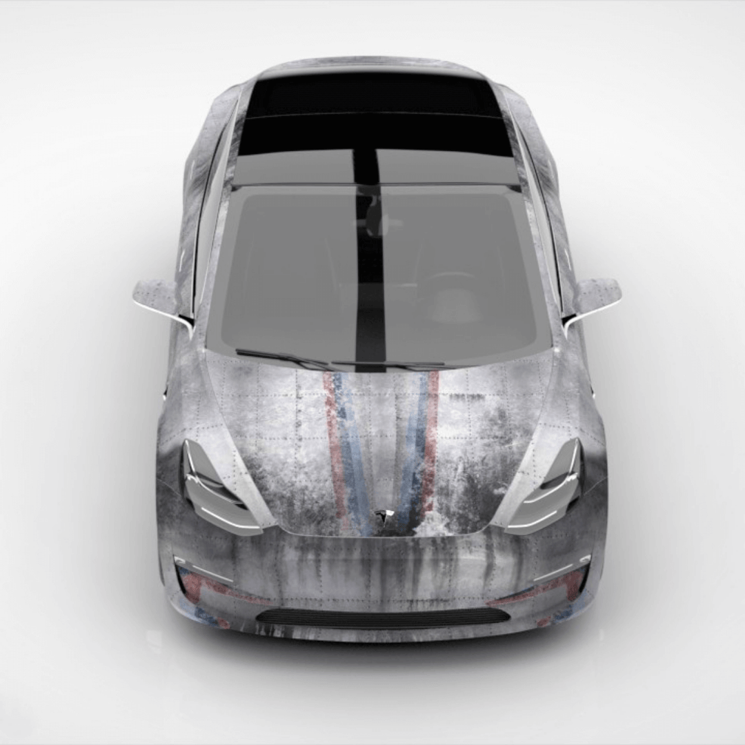 Rust Steel Car Wrap