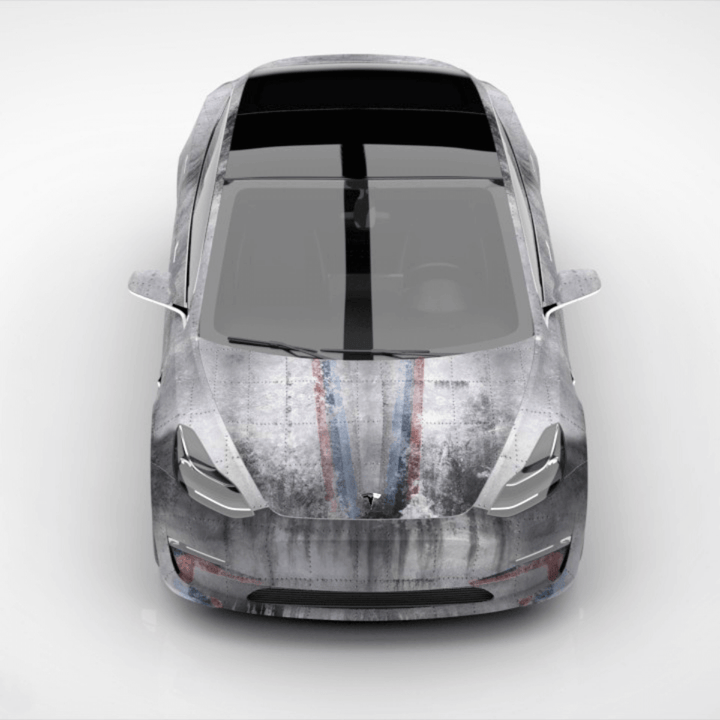 Rust Steel Car Wrap