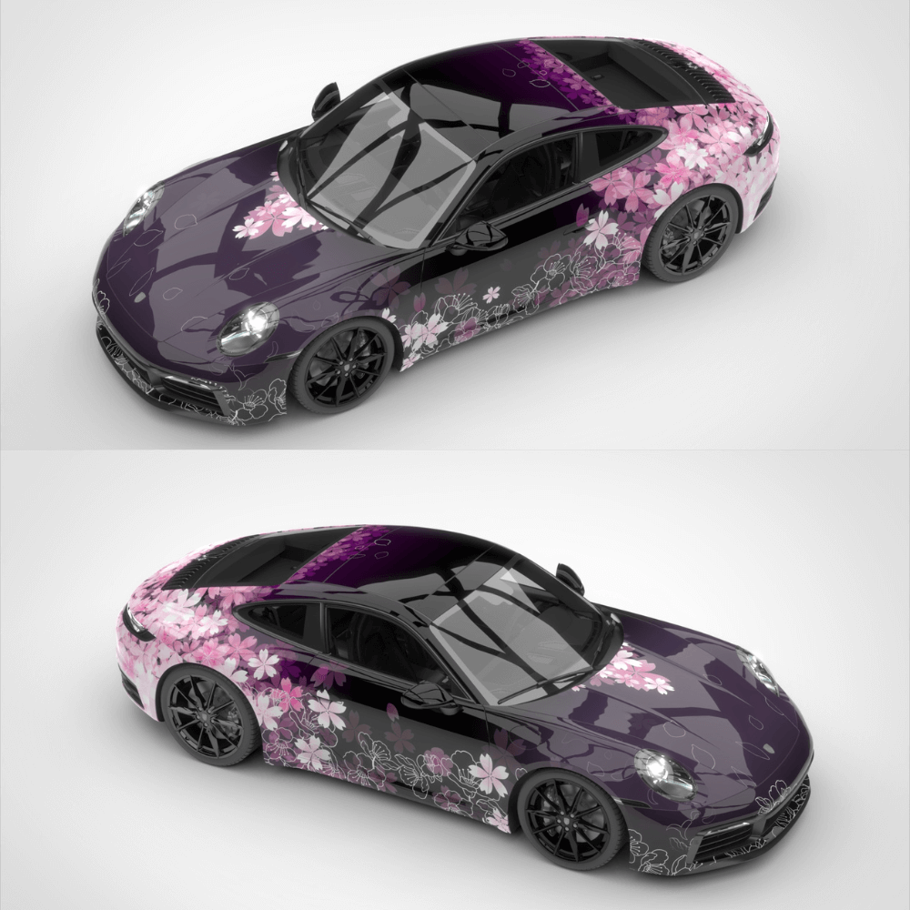 Sakura Car Wrap