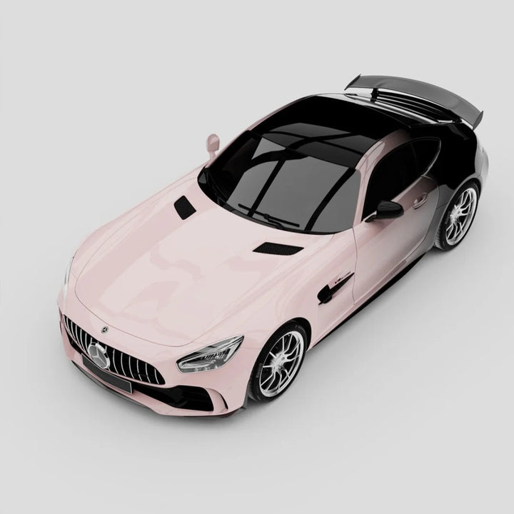 Sakura Pink Black Gradient Car Wrap