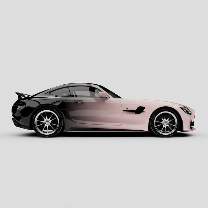 Sakura Pink Black Gradient Vinyl Wrap
