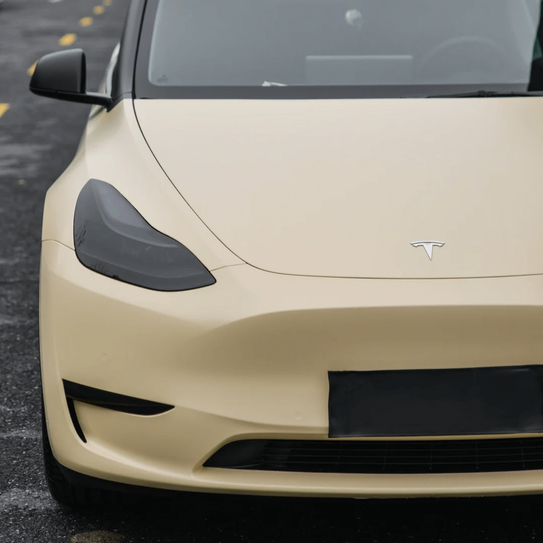 Satin Ceramic Beige Vinyl Wrap