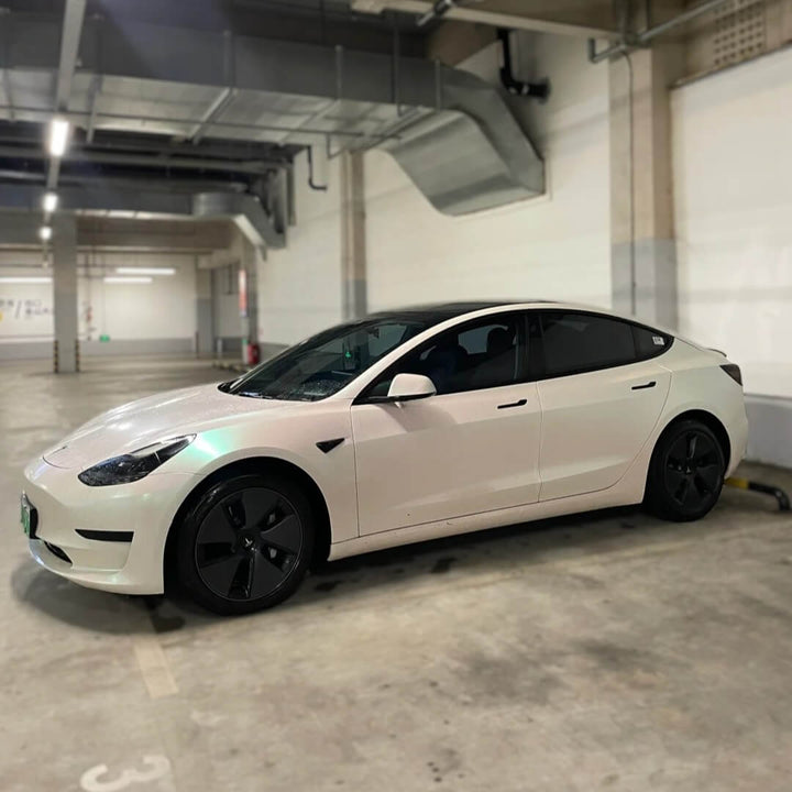 Satin Aurora White Tesla Color PPF
