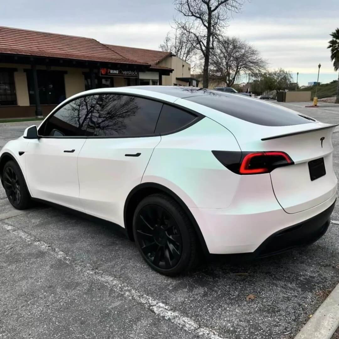 Satin Aurora White Wrap PPF