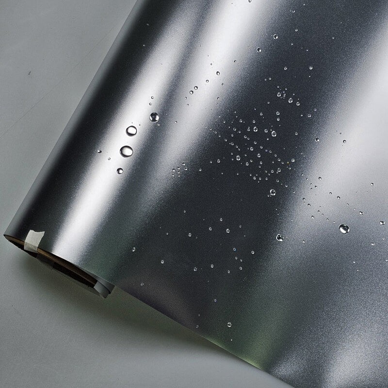 Satin Chrome Silver Vinyl Wrap