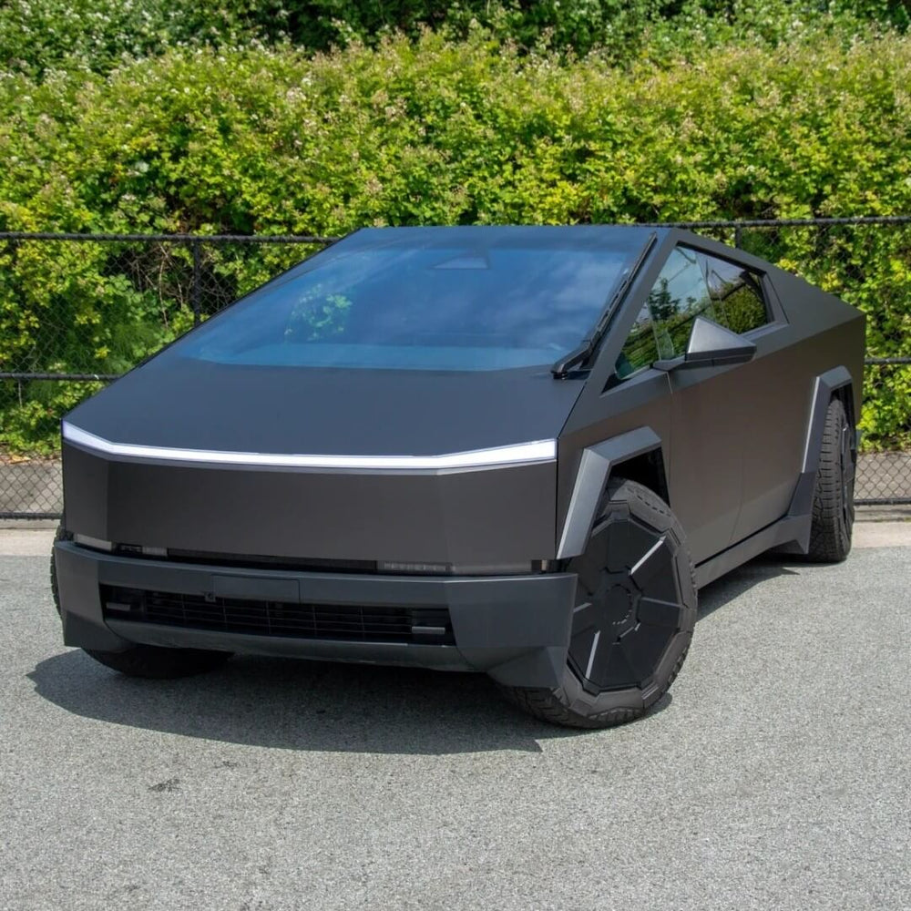 Satin Deep Gray Car Wrap