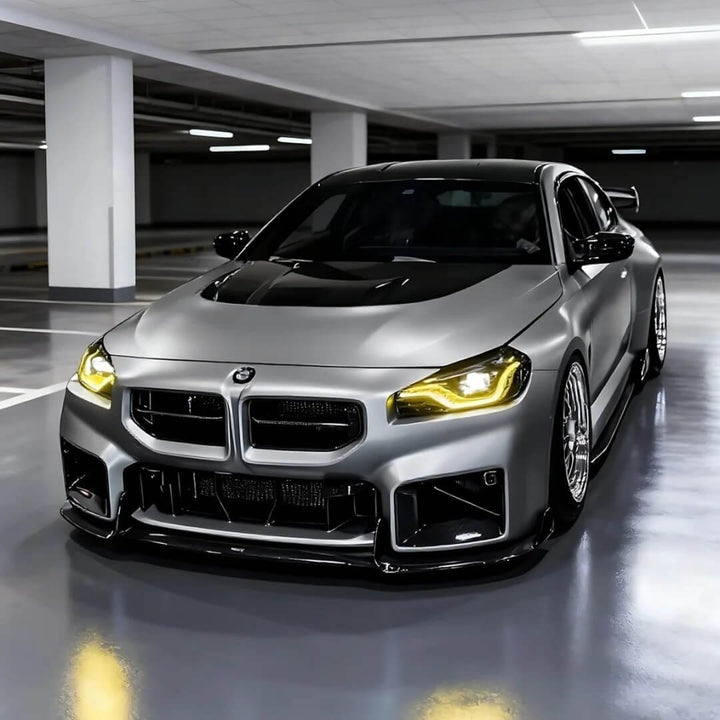 Satin Gray Silver BMW Wrap