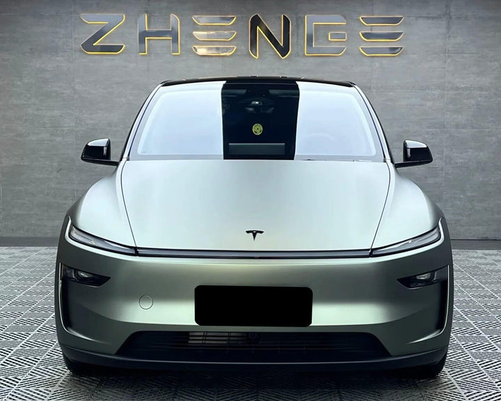 Satin Grey-Green Car Wrap