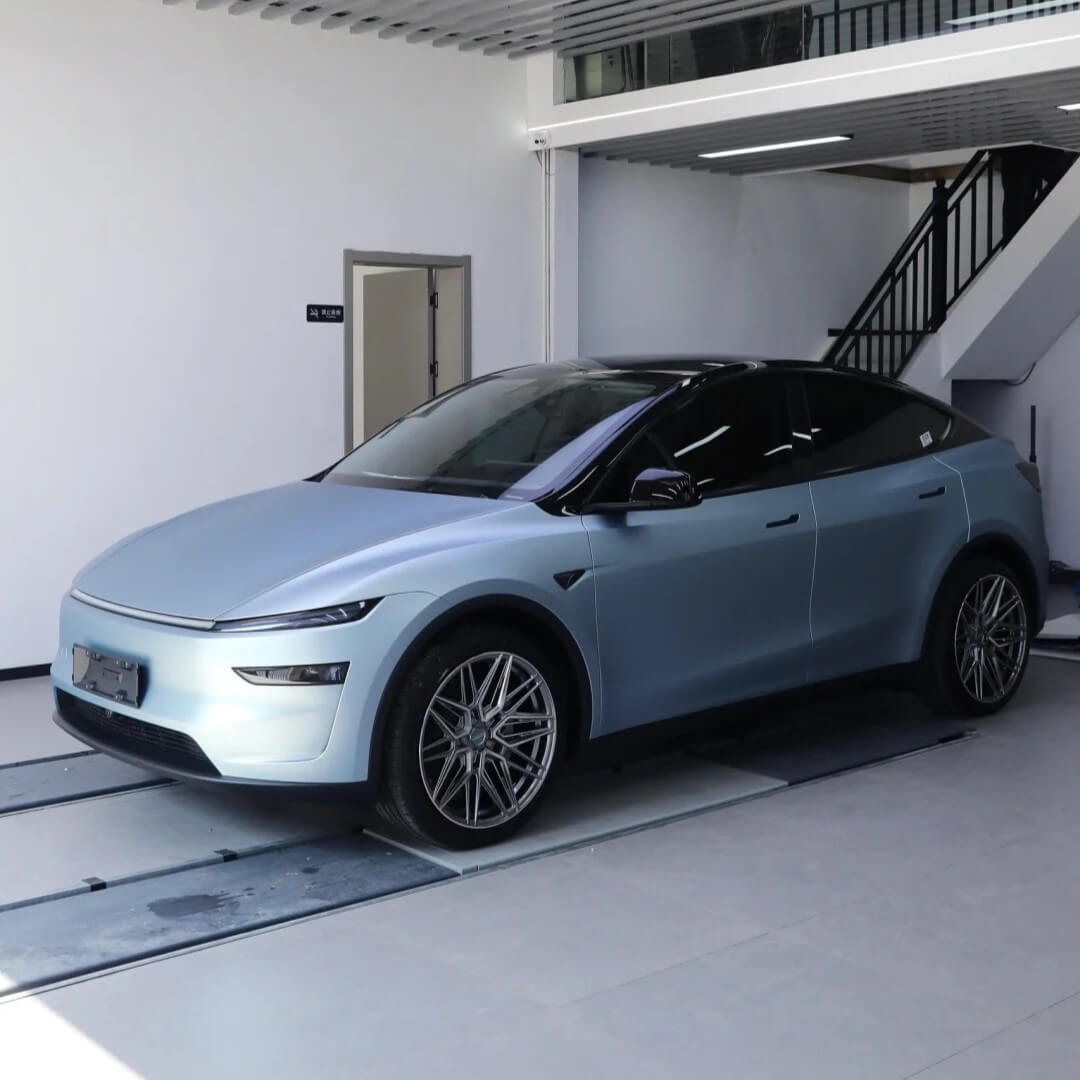 Satin Liquid Metallic Somato Blue Car Wrap