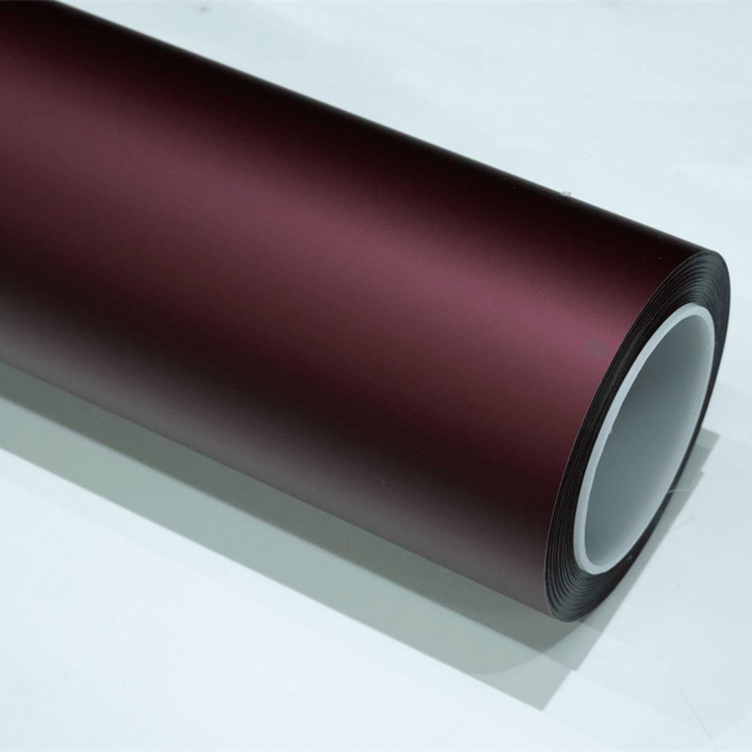 Satin Metallic Burgundy Red Color PPF